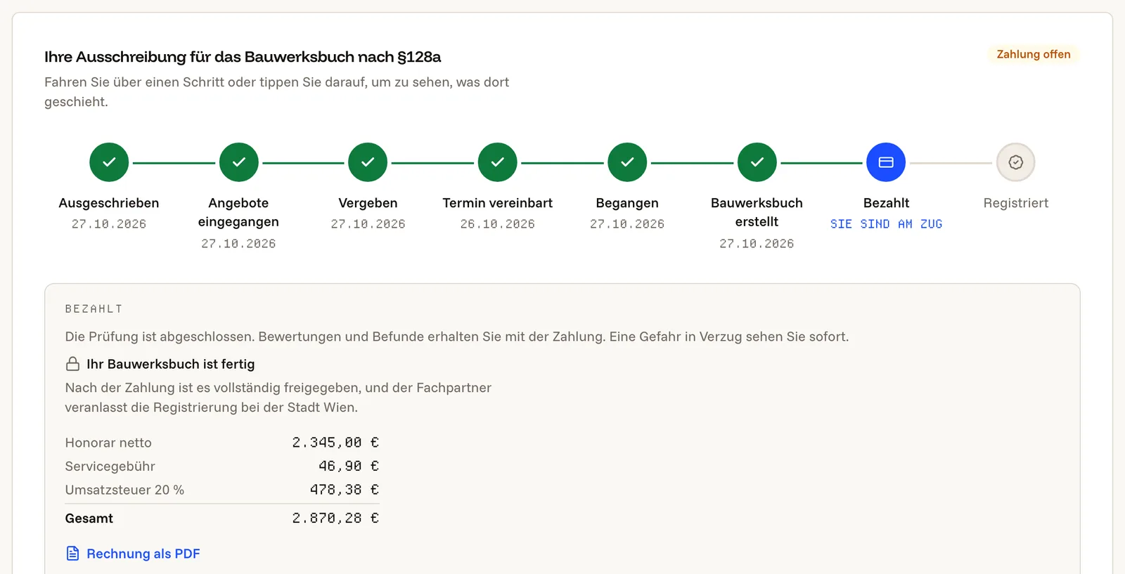 Betrag prüfen